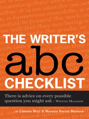 cover image of The Writer's ABC Checklist